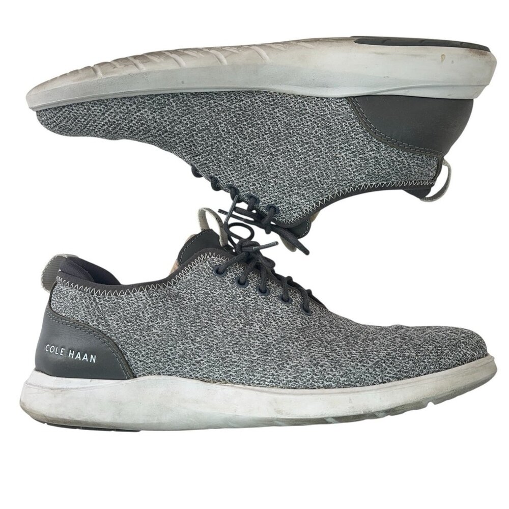 Cole Haan Sneakers Mens Size 9 Grand Plus Essex Distance Knit Lace Up Gray - Picture 5 of 8